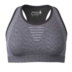 Smartwool Intraknit Racerback Bra Women's in Black Heather